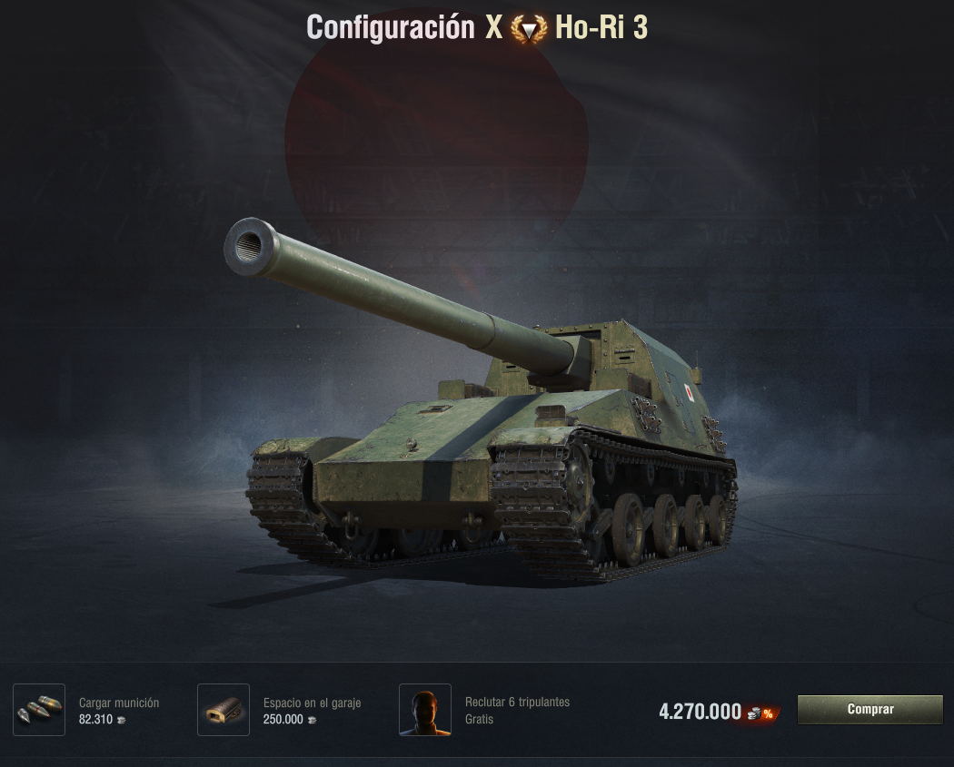 La cima del árbol: Pz.Kpfw. VII y Ho-Ri 3 Redraven59_55º_Tier_X_TD_japones_Ho-Ri_3