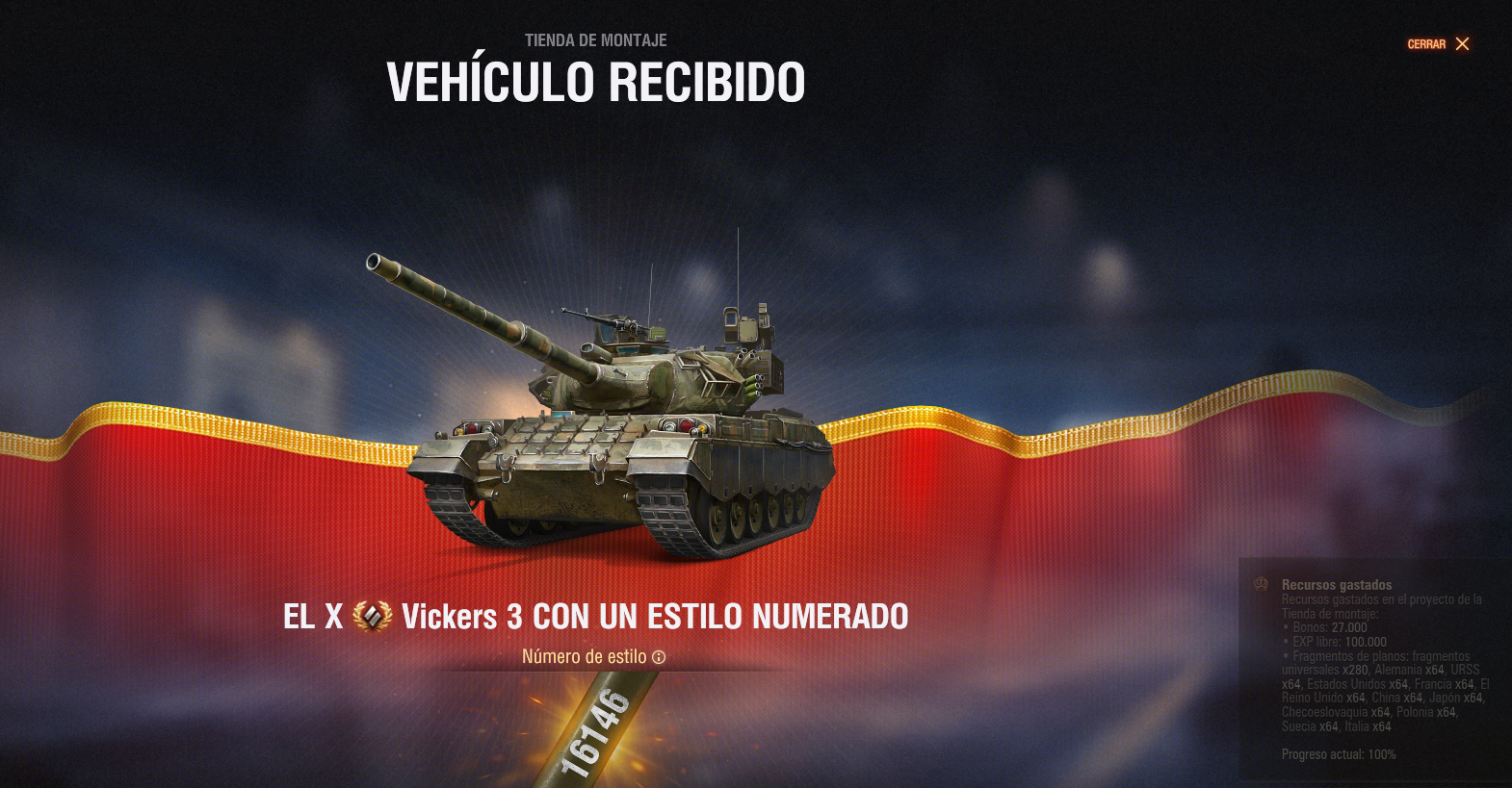 Ensamblad el Vickers MBT Mk. 3: ¡una combinación de francotirador y pistolero! Redraven_52º_Tier_X_Vickers_Mk_3